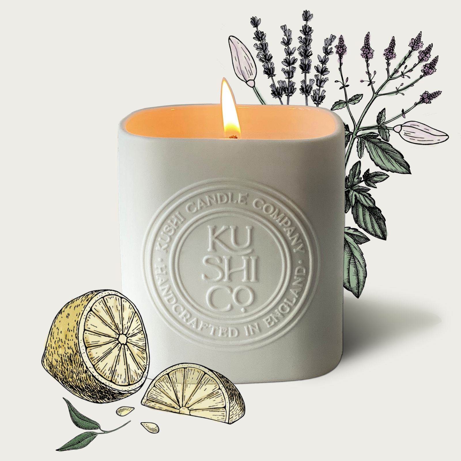 Lemon Verbena & Orris Candle – Kushi Candle Co.